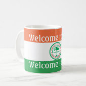 Flagge der Stadt Miami Kaffeetasse (Vorderseite Links)