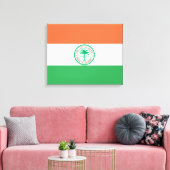 Flagge der Stadt Miami Leinwanddruck (Insitu (Wohnzimmer))