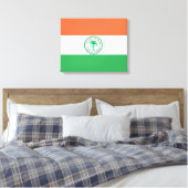 Flagge der Stadt Miami Leinwanddruck (Insitu (Schlafzimmer))