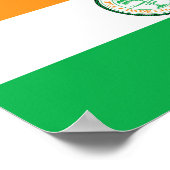 Flagge der Stadt Miami Poster (Ecke)