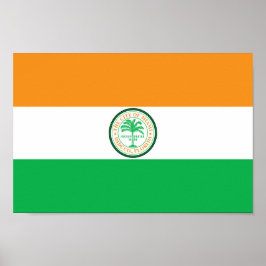 Flagge der Stadt Miami Poster