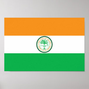 Flagge der Stadt Miami Poster