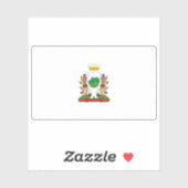 Flagge der Stadt Monterrey (Mexiko) Aufkleber (Blatt)