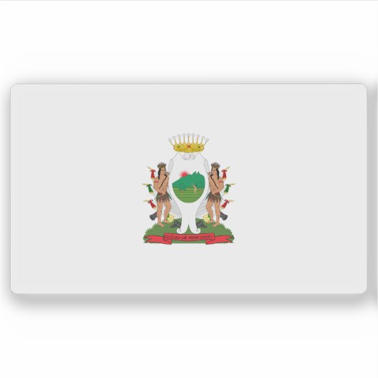 Flagge der Stadt Monterrey (Mexiko) Aufkleber (Vorderseite)