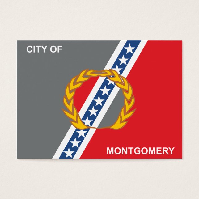 Flagge der Stadt Montgomery (Vorderseite)