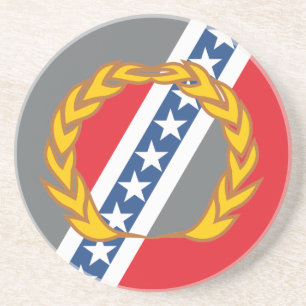 Flagge der Stadt Montgomery Sandstein Untersetzer
