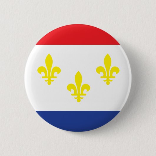 Flagge der Stadt New Orleans Button (Vorderseite)