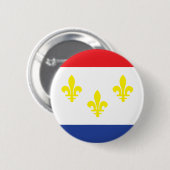 Flagge der Stadt New Orleans Button (Vorne & Hinten)