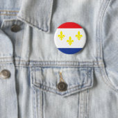 Flagge der Stadt New Orleans Button (Beispiel)
