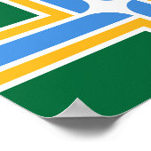 Flagge der Stadt Portland Poster (Ecke)