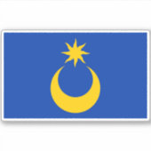 Flagge der Stadt Portsmouth Aufkleber (Vorderseite)