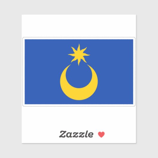 Flagge der Stadt Portsmouth Aufkleber (Blatt)