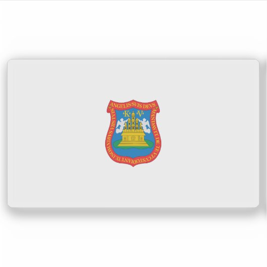 Flagge der Stadt Puebla de Zaragoza, Mexiko Aufkleber (Vorderseite)