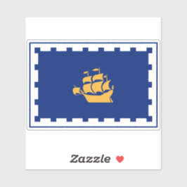 Flagge der Stadt Quebec Aufkleber