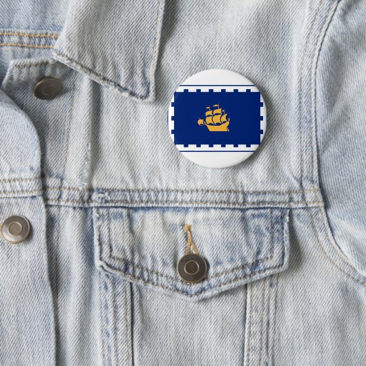 Flagge der Stadt Quebec Button (Beispiel)