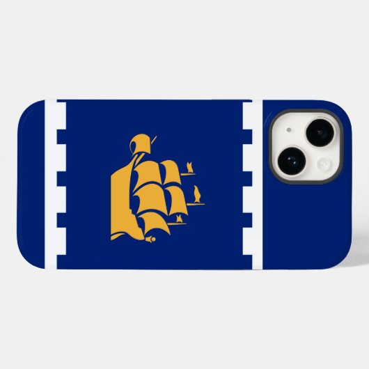 Flagge der Stadt Quebec Case-Mate iPhone Hülle (Rückseite (Horizontal))