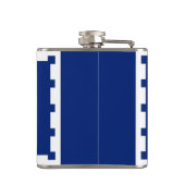 Flagge der Stadt Quebec Flachmann (Rückseite)