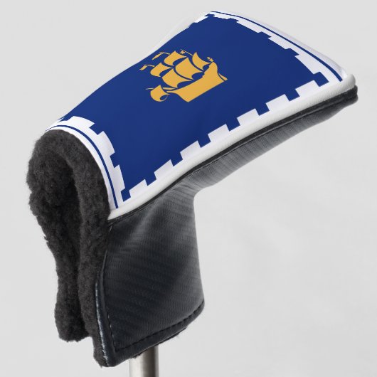 Flagge der Stadt Quebec Golf Headcover (3/4 Vorderseite)