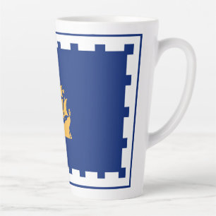 Flagge der Stadt Quebec Latte Tasse