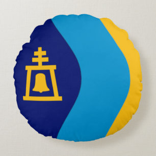 Flagge der Stadt Riverside (Kalifornien) Rundes Kissen