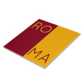 Flagge der Stadt Rom, Italien Fliese (Seite)