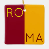 Flagge der Stadt Rom, Italien Keramikornament (Vorderseite)