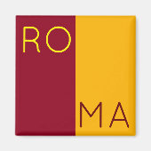 Flagge der Stadt Rom, Italien Magnet (Vorne)