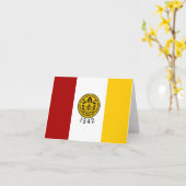 Flagge der Stadt San Diego Karte (Gelbe Blume)