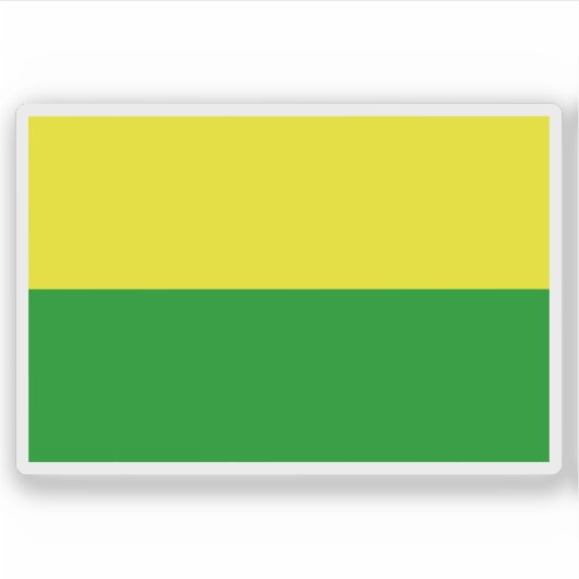 Flagge der Stadt Sarteneja, Belize Aufkleber (Vorderseite)