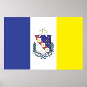Flagge der Stadt Sherkennport Poster