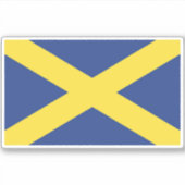 Flagge der Stadt St. Albans Aufkleber (Vorderseite)