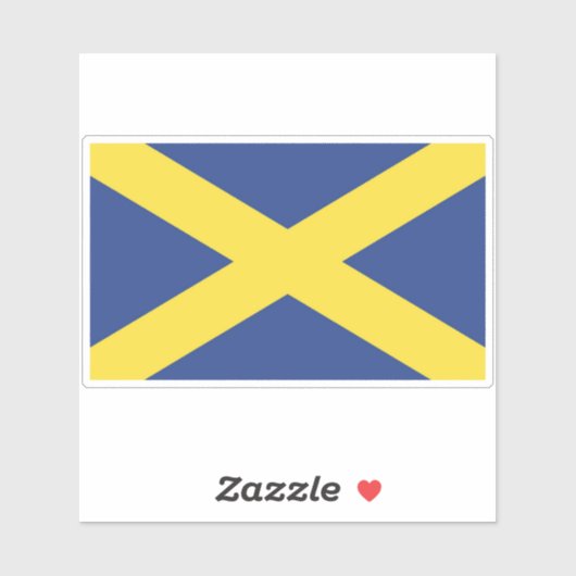 Flagge der Stadt St. Albans Aufkleber (Blatt)