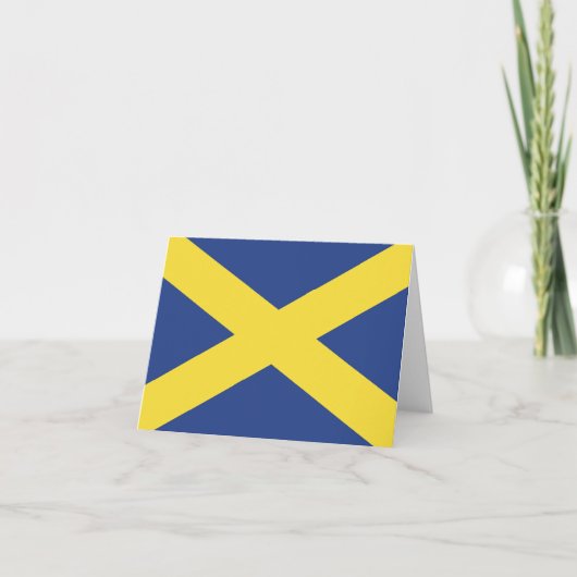 Flagge der Stadt St. Albans Karte (Vorderseite)