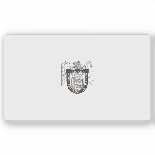 Flagge der Stadt Tijuana, Mexiko Aufkleber (Vorderseite)