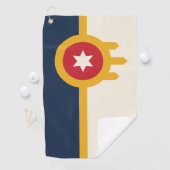 Flagge der Stadt Tulsa, Oklahoma State Golfhandtuch (Insitu)