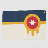 Flagge der Stadt Tulsa, Oklahoma State Golfhandtuch (Horizontal)