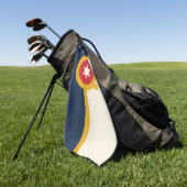 Flagge der Stadt Tulsa, Oklahoma State Golfhandtuch (Gras)