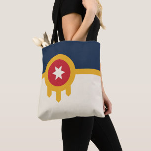 Flagge der Stadt Tulsa, Oklahoma State Tasche