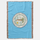 Flagge der Stadt Virginia Decke (Vorderseite Vertikal)