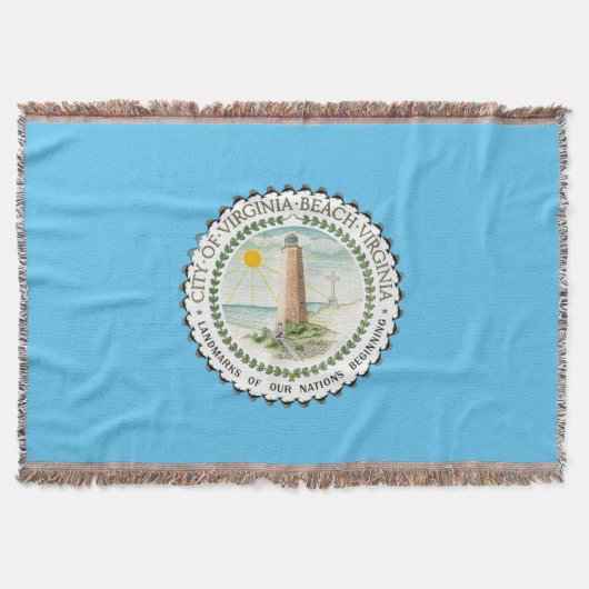 Flagge der Stadt Virginia Decke (Vorderseite)