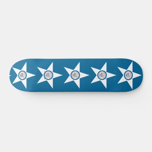 Flagge der Stadt von Houston, Texas Skateboard (Horizontal)