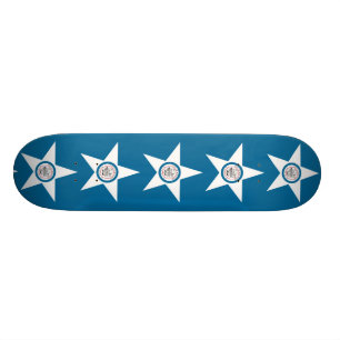 Flagge der Stadt von Houston, Texas Skateboard