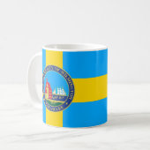 Flagge der Stadt Wilmington, Delaware Kaffeetasse (Vorderseite Links)