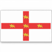 Flagge der Stadt York Aufkleber (Vorderseite)