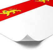 Flagge der Stadt York Poster (Ecke)