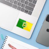 Flagge der Stadt Zapopan, Mexiko Aufkleber (Laptop mit iPhone)