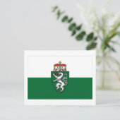 Flagge der Steiermark, Österreich Postkarte (Stehend Vorderseite)