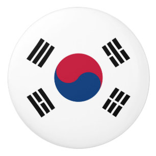 Flagge der Südkoreanischen Keramik Knob Keramikknauf