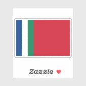 Flagge der Südmoluccas Aufkleber (Blatt)