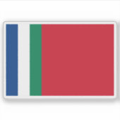 Flagge der Südmoluccas Aufkleber (Vorderseite)